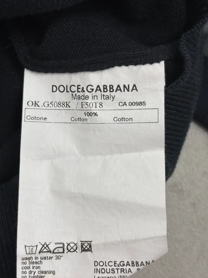 FW2005 Dolce & Gabbana Black Minimalist Sweater uhmUDjU 8