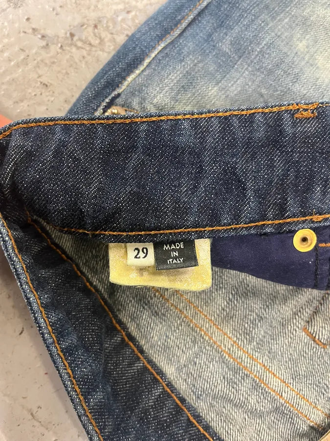 FW2005 Dolce & Gabbana Blue Faded Denim Jeans httnfHS 10