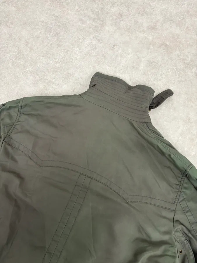 FW2005 Dolce & Gabbana Khaki Green Buttoned Trench Coat YGXPZrY 7