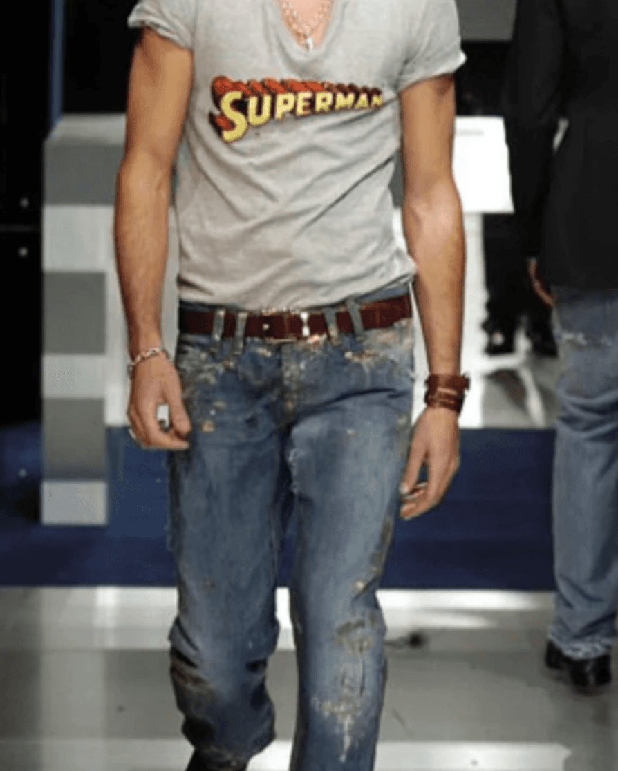 FW2005 Dolce & Gabbana Light Blue Denim Distressed Jeans bUgxOFw 1