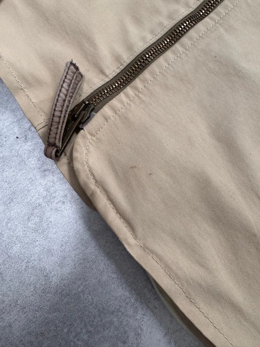 FW2005 Dsquared2 Astro Fur Collar Asymmetrical Beige Jacket PaNDVbd 7