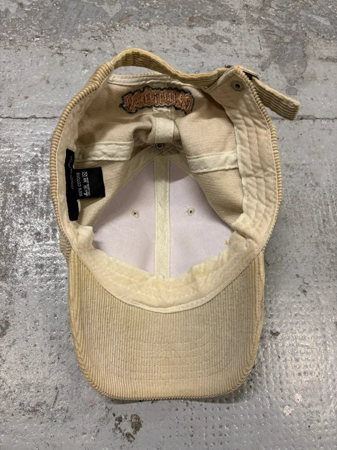 FW2005 Dsquared2 Beige Corduroy Embroidered Faith Cap NUtCaRF 6