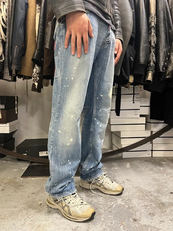 FW2005 DSquared2 Blue Faded Ripped Denim Jeans ZyigkrK 2