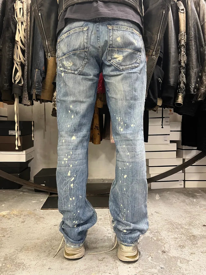 FW2005 DSquared2 Blue Faded Ripped Denim Jeans ZyigkrK 3