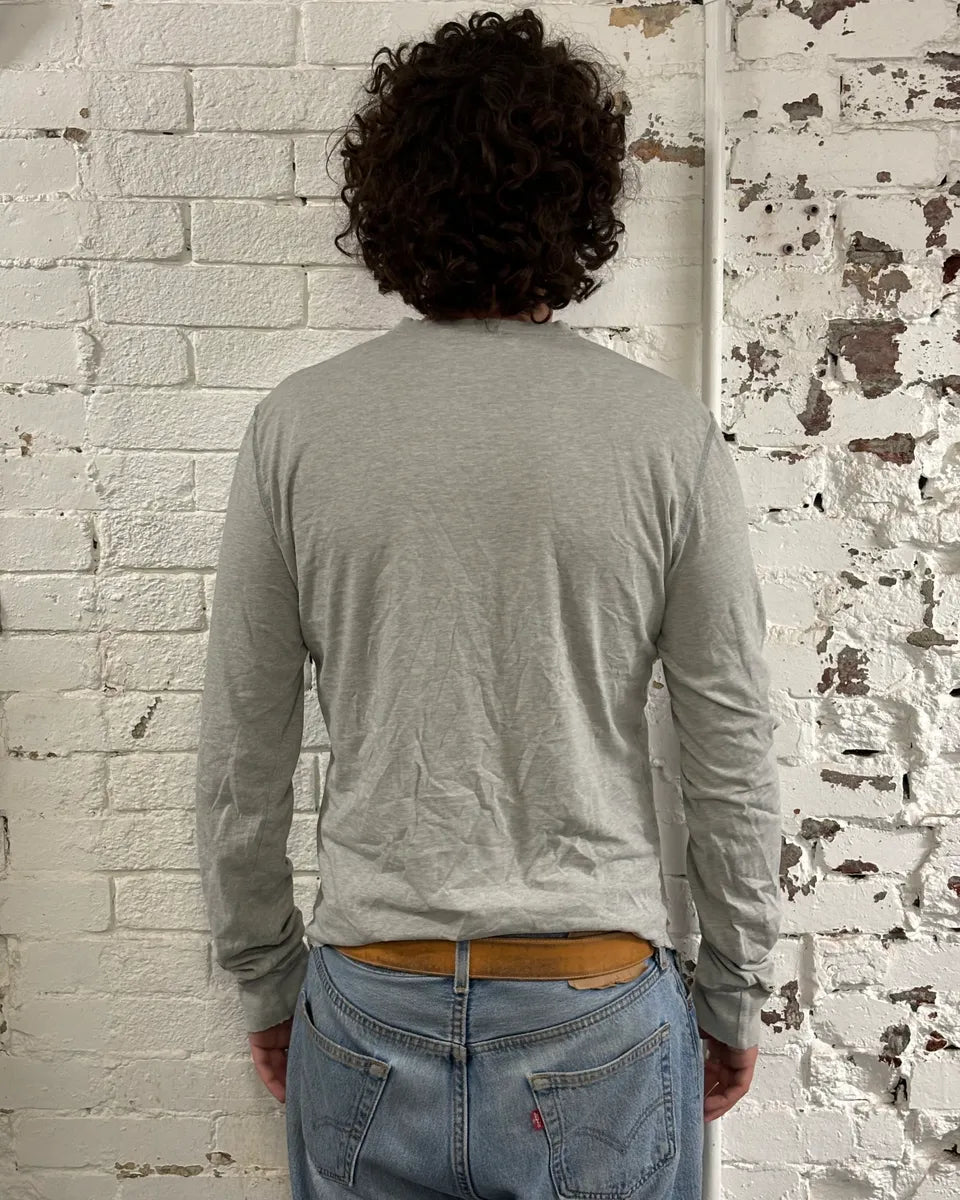 FW2005 Dsquared2 Grey V-Neck Longsleeves T-Shirt eRkjrvE 2