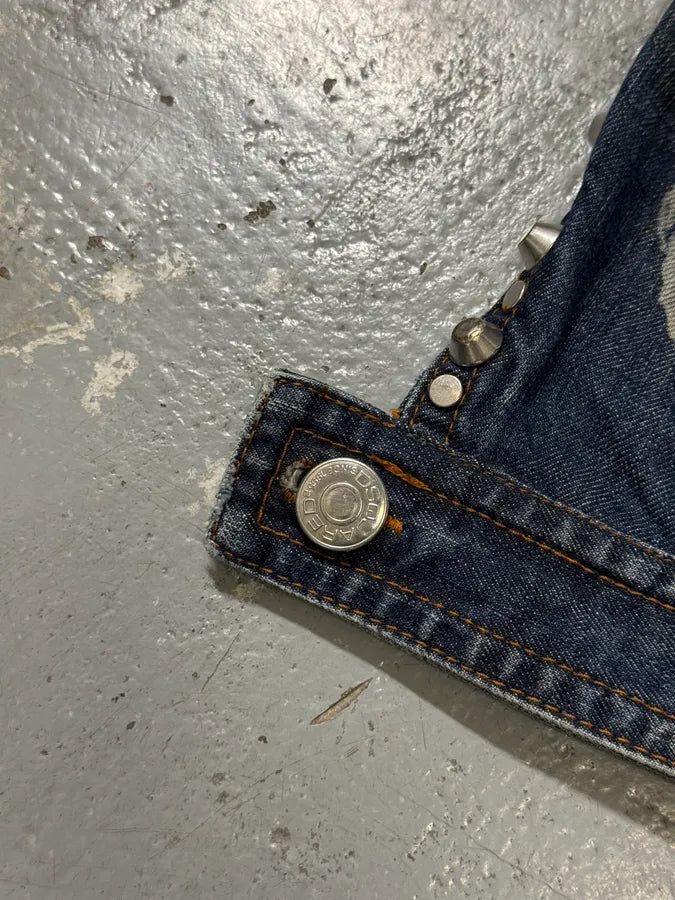 FW2005 Dsquared2 Jesus Lord Peace Cropped Denim Jacket nCFMGgX 5