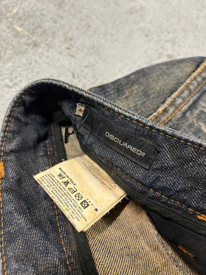 FW2005 Dsquared2 Jesus Lord Peace Low Waist Denim Jeans AJBiJUo 5