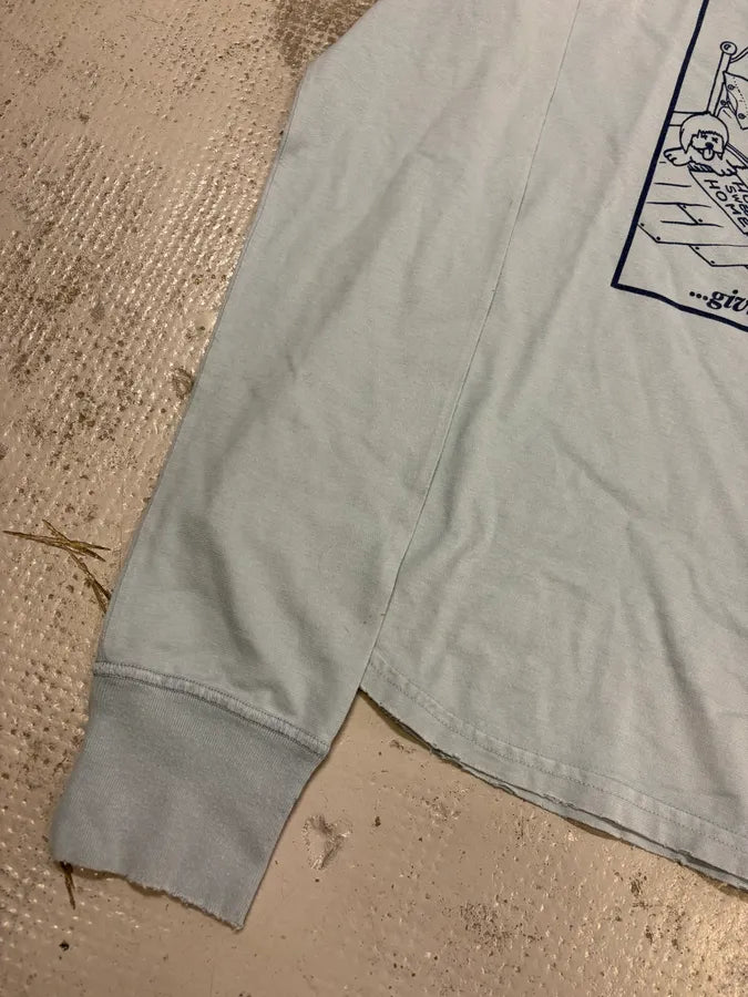 FW2005 Dsquared2 Light Blue Praying Angels Longsleeve T-Shirt XVfoVaS 6