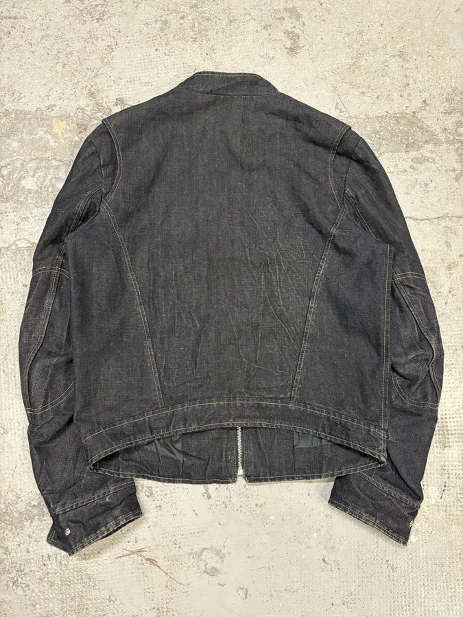 FW2005 Emporio Armani Biker Original Denim Jacket TKOTkUO 5