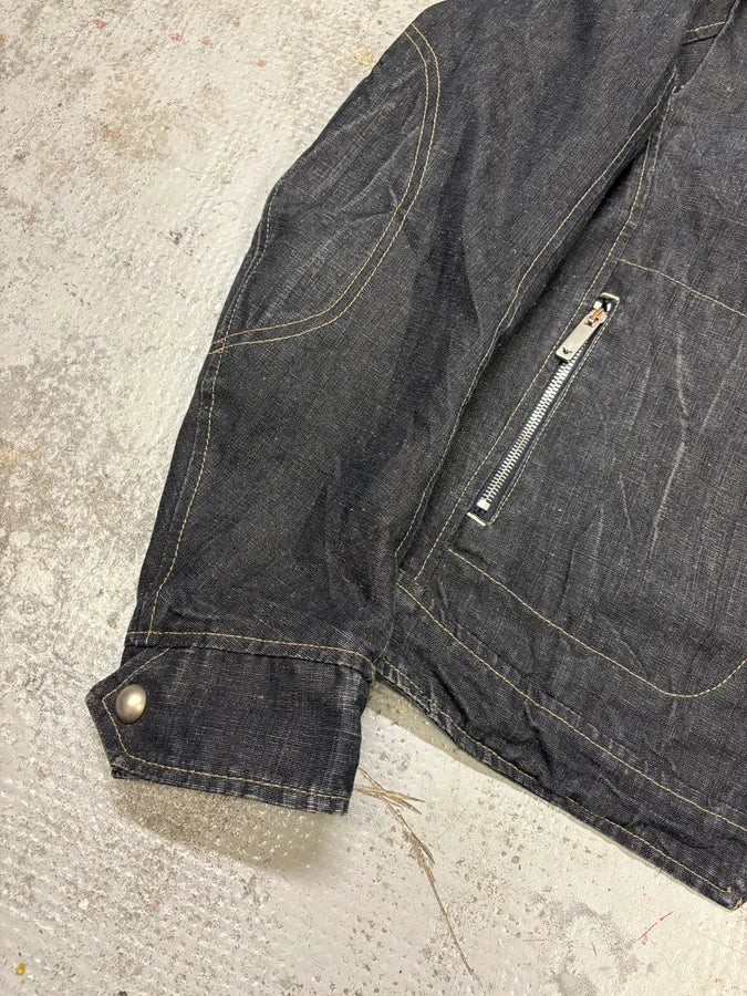 FW2005 Emporio Armani Biker Original Denim Jacket TKOTkUO 7