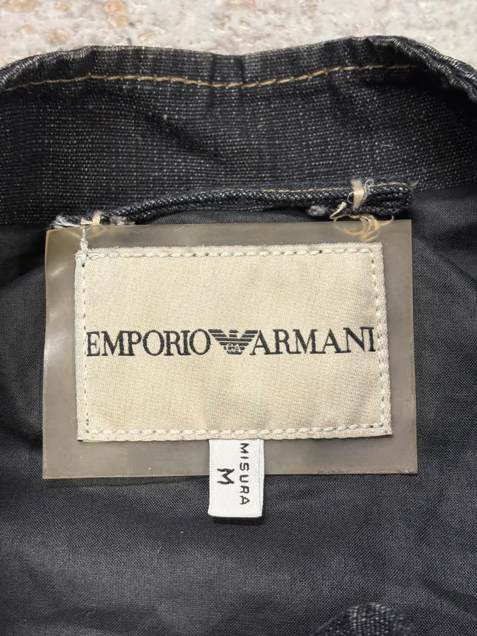 FW2005 Emporio Armani Biker Original Denim Jacket TKOTkUO 8