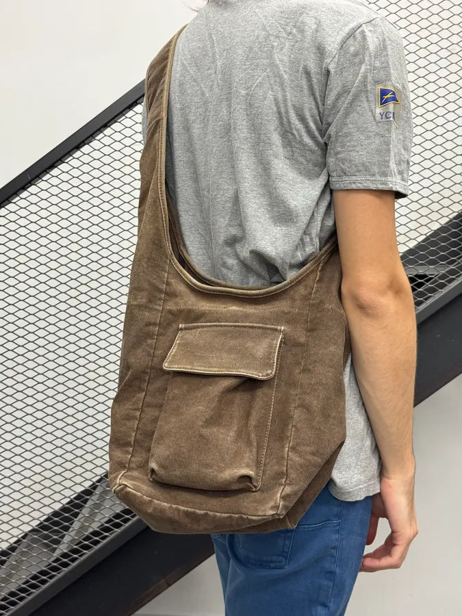 FW2005 Maison Martin Margiela Brown Cargo Pocket Shoulder Bag xbajEfh 2