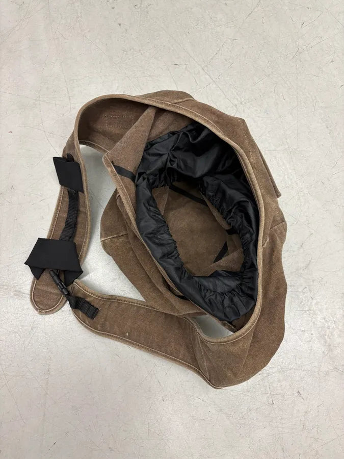 FW2005 Maison Martin Margiela Brown Cargo Pocket Shoulder Bag xbajEfh 8