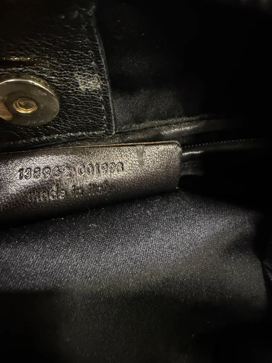 FW2005 Yves Saint Laurent Black Suede Leather Fringe Shoulder Bag rzPURCH 12