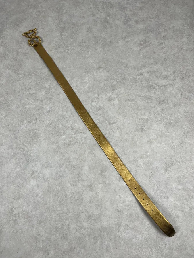 FW2006 Dolce & Gabbana Baroque Golden Buckle Leather Belt aWhvssl 6