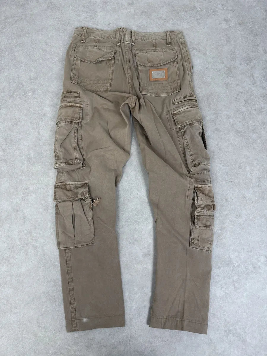 FW2006 Dolce & Gabbana Beige Multi Pockets Cargo Pants oYJfyEu 1