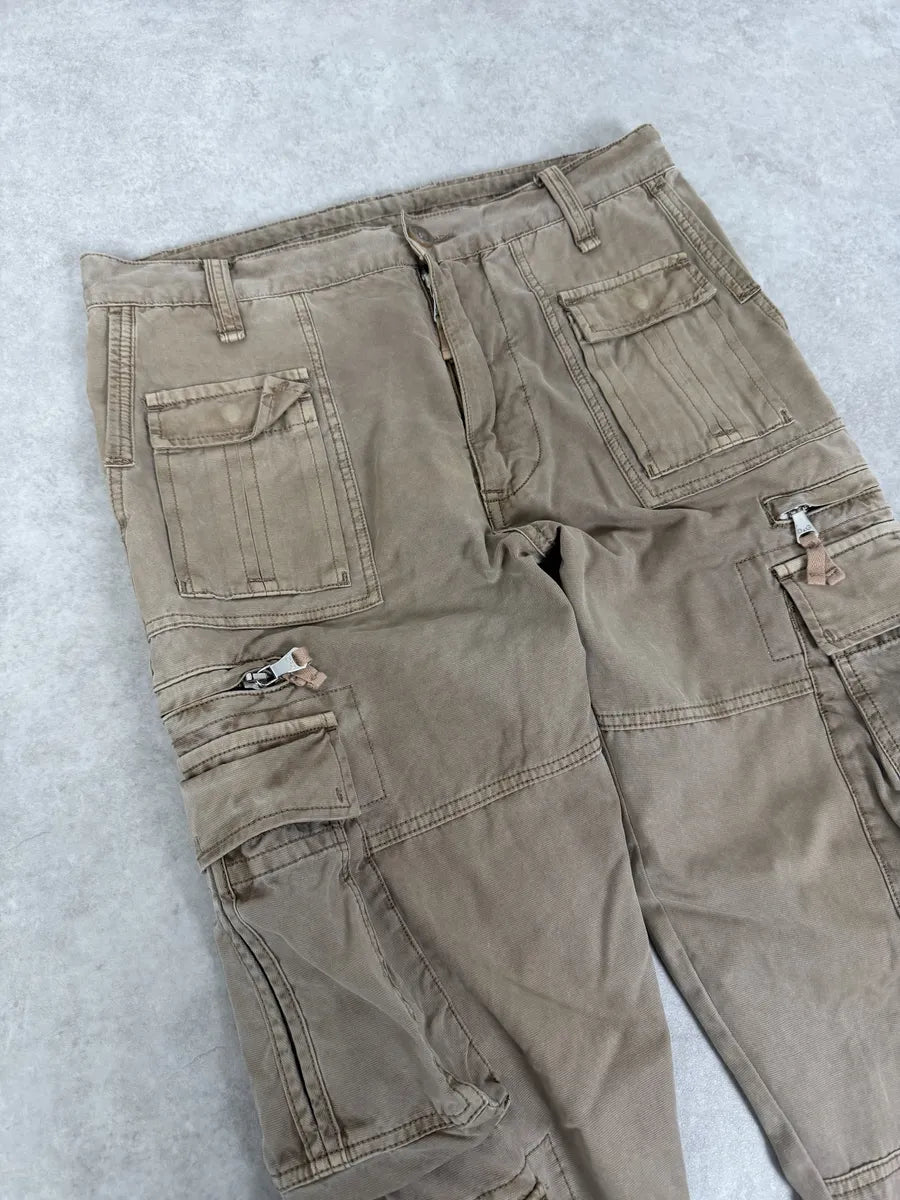 FW2006 Dolce & Gabbana Beige Multi Pockets Cargo Pants oYJfyEu 10