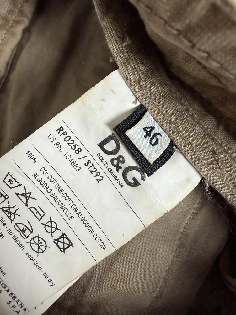 FW2006 Dolce & Gabbana Beige Multi Pockets Cargo Pants oYJfyEu 11