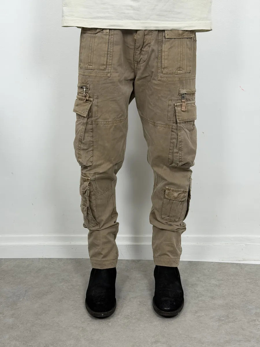 FW2006 Dolce & Gabbana Beige Multi Pockets Cargo Pants oYJfyEu 4