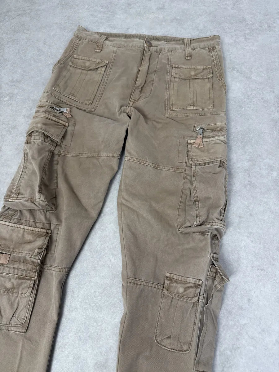 FW2006 Dolce & Gabbana Beige Multi Pockets Cargo Pants oYJfyEu 5