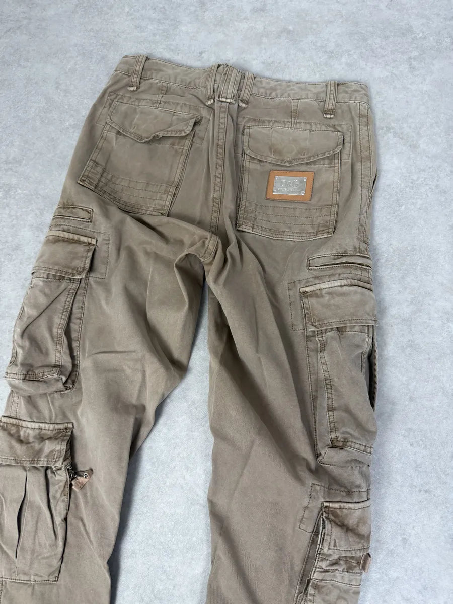 FW2006 Dolce & Gabbana Beige Multi Pockets Cargo Pants oYJfyEu 7