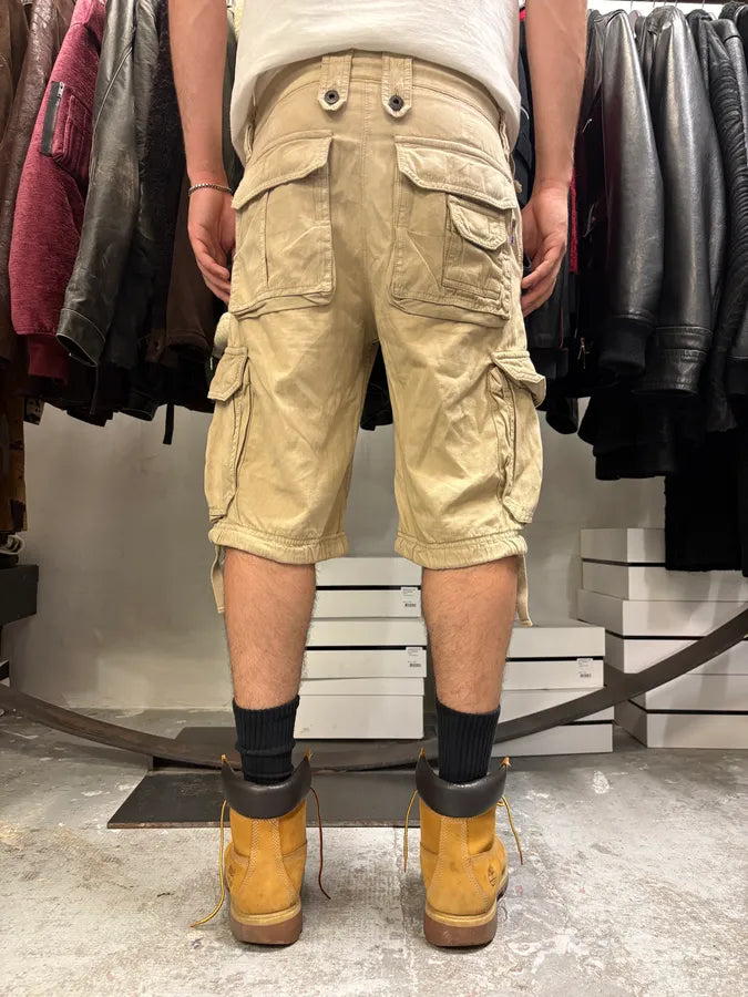 FW2006 Dolce & Gabbana Beige Multi Pockets Cargo Short gECIDGV 3