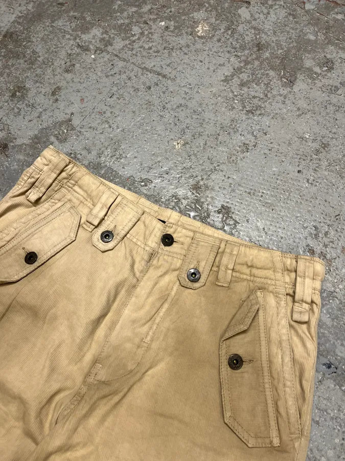 FW2006 Dolce & Gabbana Beige Multi Pockets Cargo Short gECIDGV 4