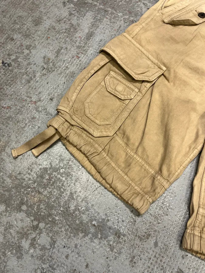 FW2006 Dolce & Gabbana Beige Multi Pockets Cargo Short gECIDGV 5