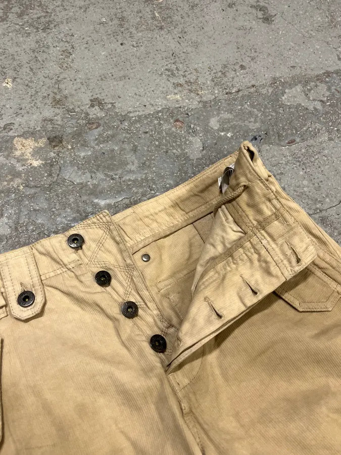 FW2006 Dolce & Gabbana Beige Multi Pockets Cargo Short gECIDGV 9