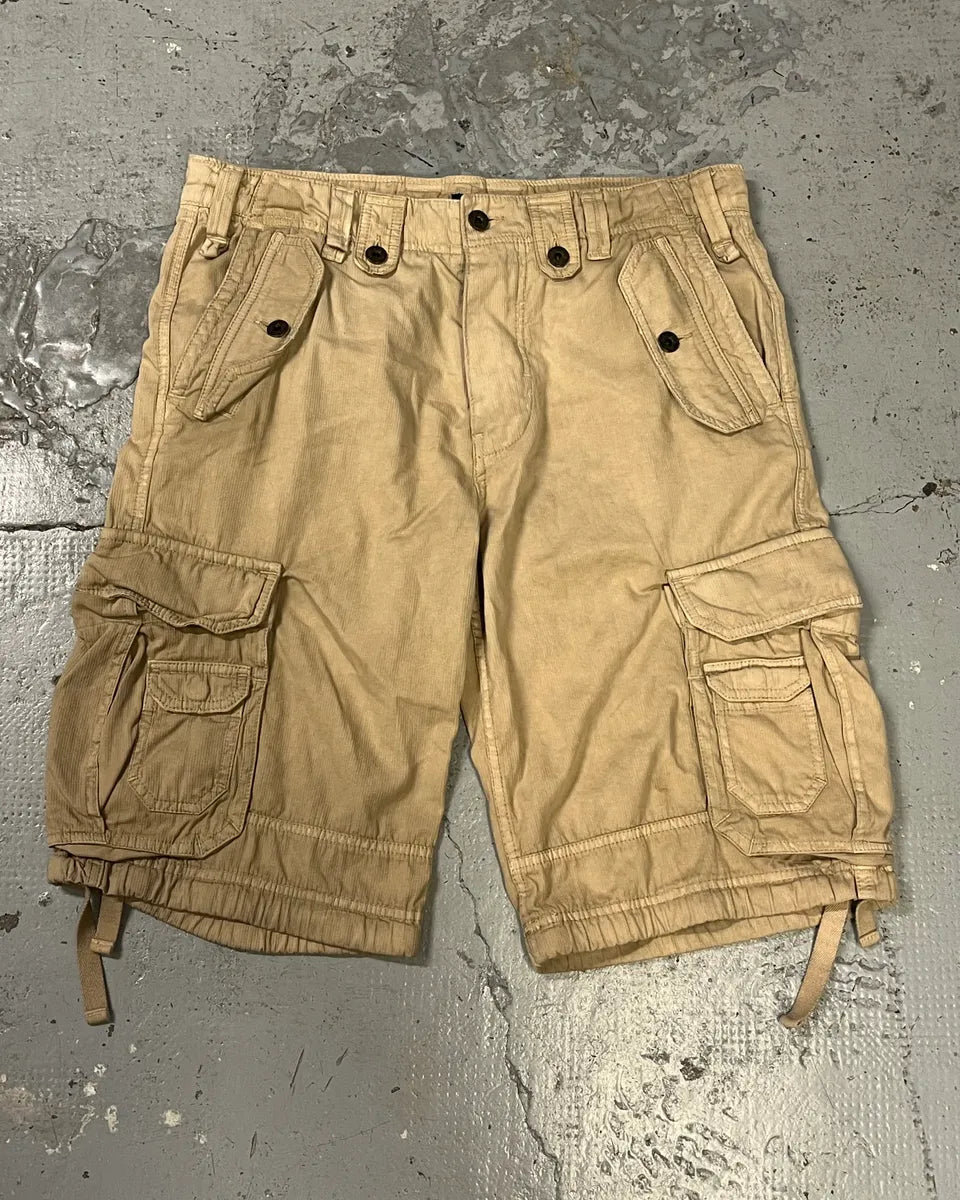 FW2006 Dolce & Gabbana Beige Multi Pockets Cargo Shorts ArZgDmB 0