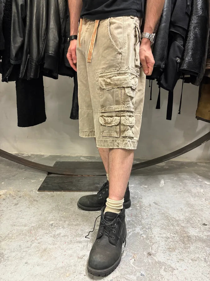 FW2006 Dolce & Gabbana Beige Multi Pockets Cargo Shorts (L) KjfZxGH 1