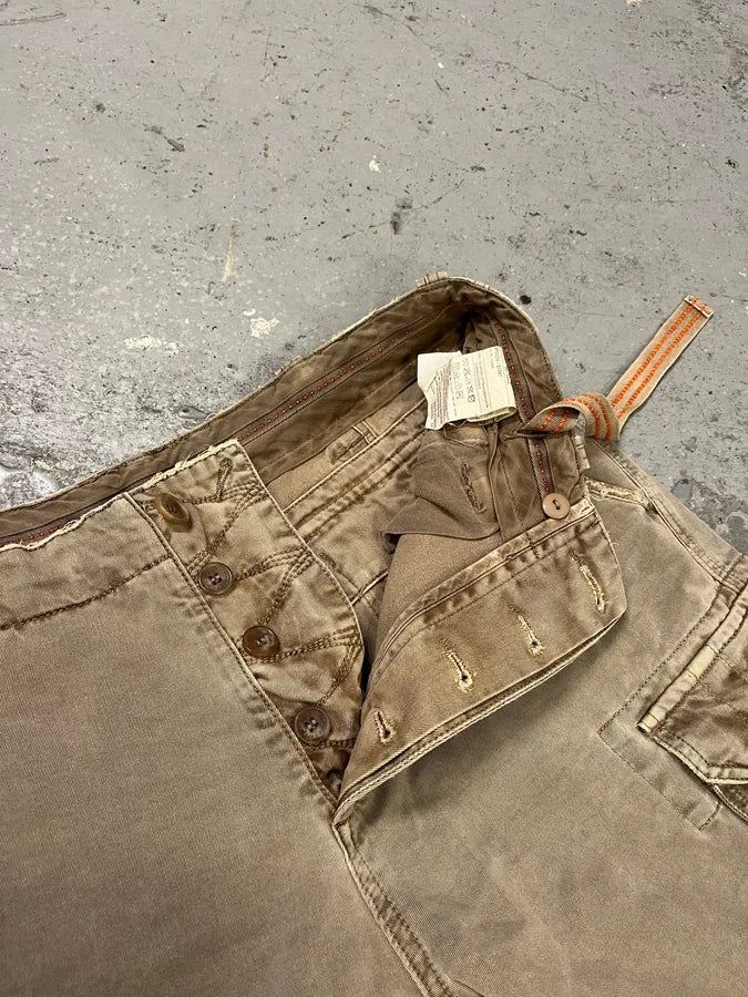 FW2006 Dolce & Gabbana Beige Multi Pockets Cargo Shorts (L) KjfZxGH 10