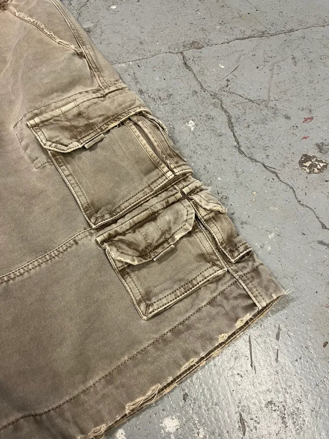 FW2006 Dolce & Gabbana Beige Multi Pockets Cargo Shorts (L) KjfZxGH 5