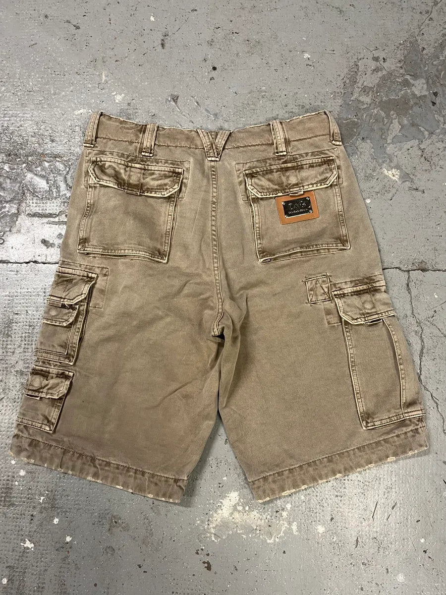 FW2006 Dolce & Gabbana Beige Multi Pockets Cargo Shorts (L) KjfZxGH 6