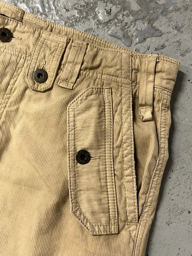 FW2006 Dolce & Gabbana Beige Multi Pockets Cargo Shorts ArZgDmB 8