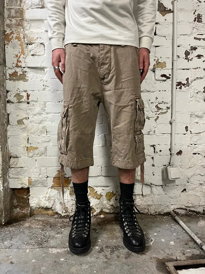 FW2006 Dolce & Gabbana Beige Multi Pockets Cargo Shorts QzsXIZT 1