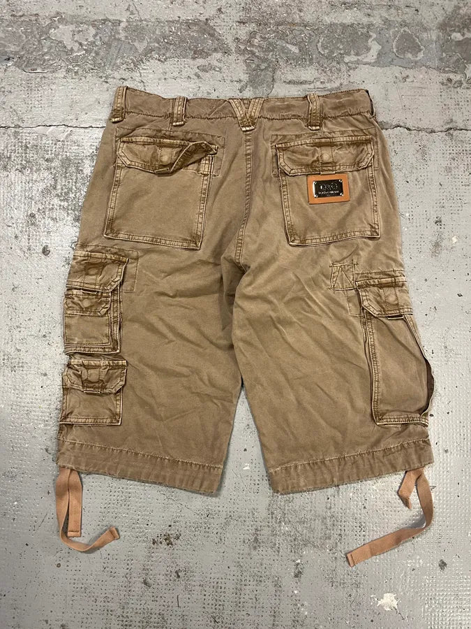 FW2006 Dolce & Gabbana Beige Multi Pockets Cargo Shorts QzsXIZT 6