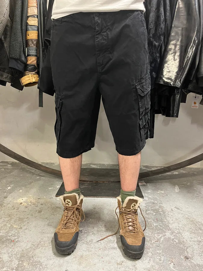 FW2006 Dolce & Gabbana Black Multi Pockets Cargo Shorts (XL) GqRASWF 0