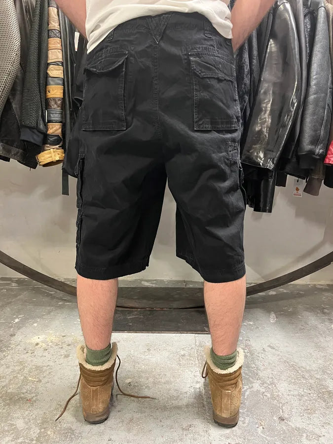 FW2006 Dolce & Gabbana Black Multi Pockets Cargo Shorts (XL) GqRASWF 3