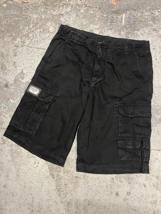 FW2006 Dolce & Gabbana Black Multi Pockets Cargo Shorts (XL) GqRASWF 4