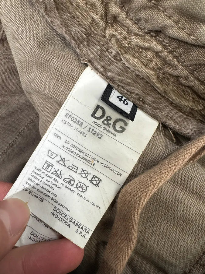 FW2006 Dolce & Gabbana Cargo Beige Army Pants (M) 8