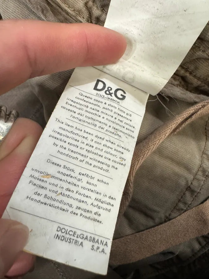 FW2006 Dolce & Gabbana Cargo Beige Army Pants (M) 9