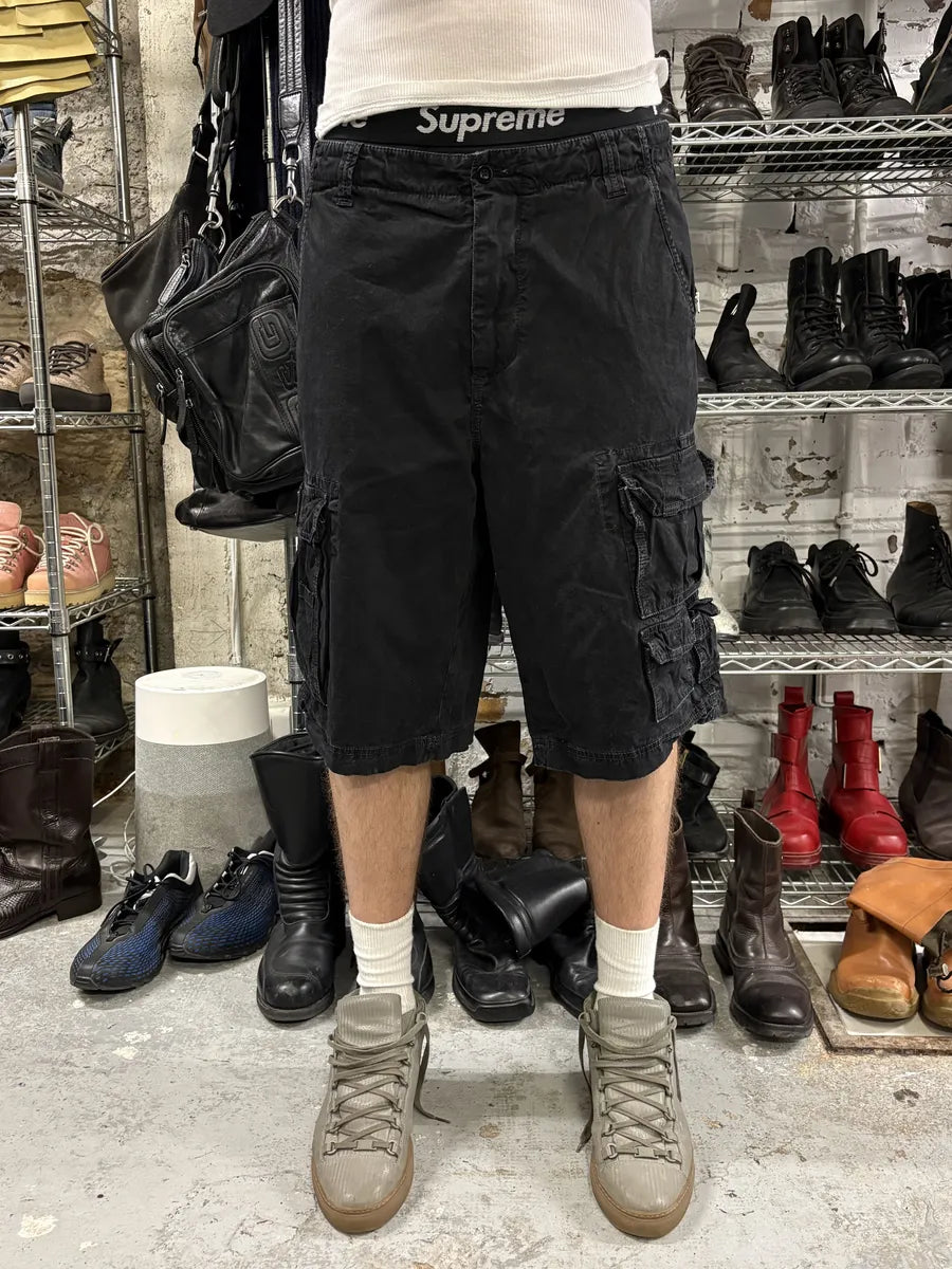FW2006 Dolce & Gabbana Multi Pockets Black Cargo Shorts (M/L) OwvbIfb 1