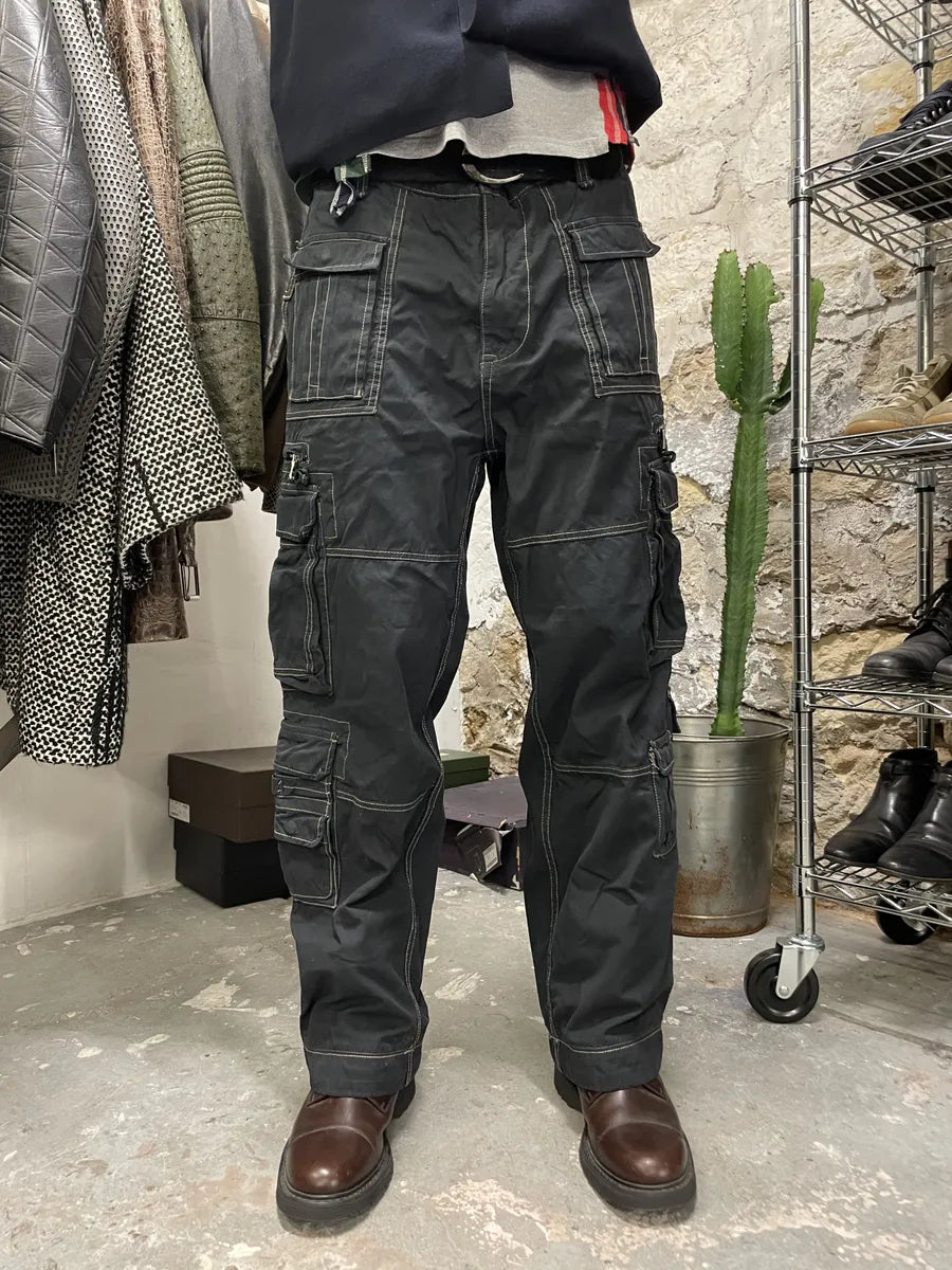 FW2006 Dolce & Gabbana Multi Pockets Cargo Navy (L) 1