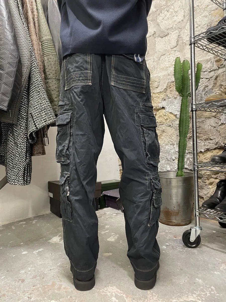 FW2006 Dolce & Gabbana Multi Pockets Cargo Navy (L) 3