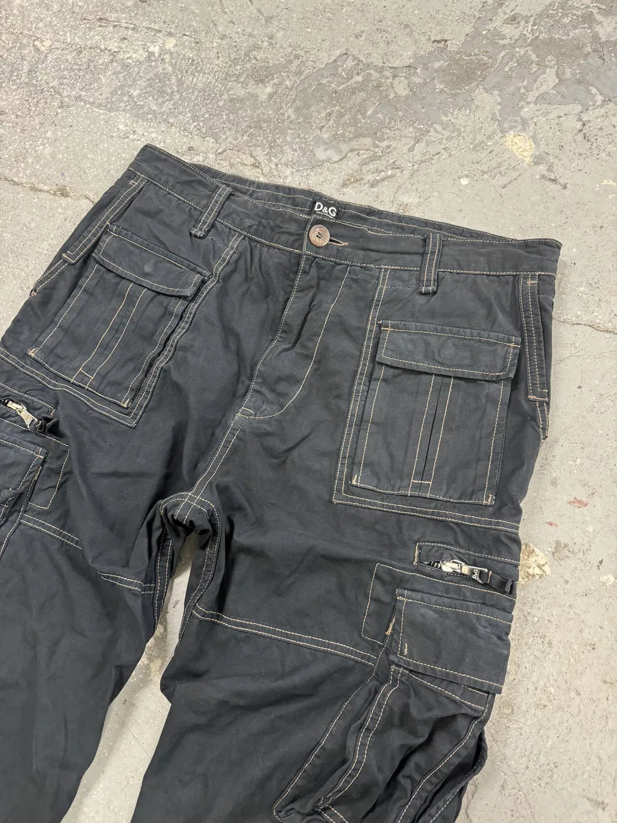 FW2006 Dolce & Gabbana Multi Pockets Cargo Navy (L) 5