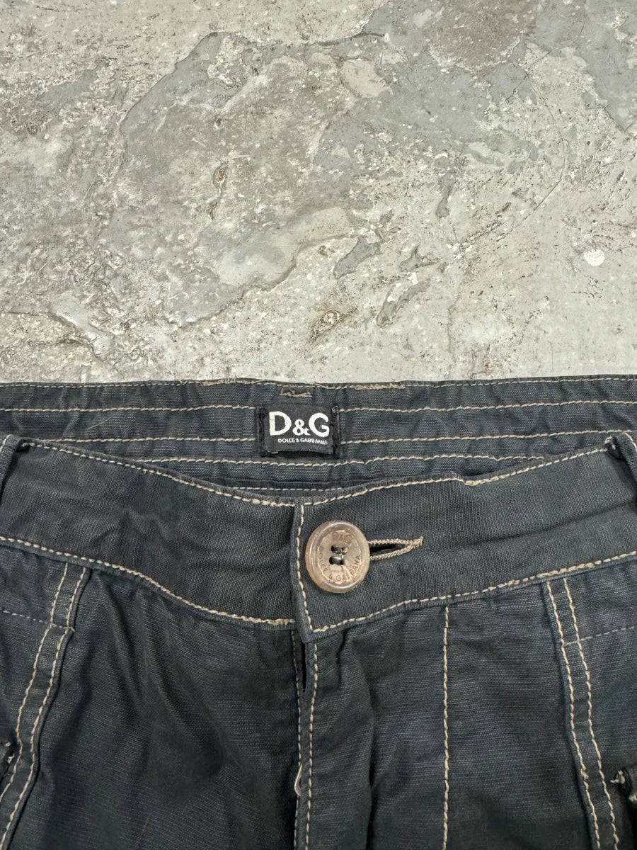FW2006 Dolce & Gabbana Multi Pockets Cargo Navy (L) 6