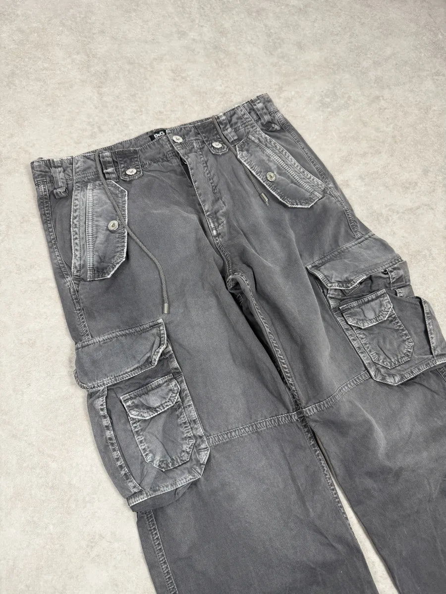 FW2006 Dolce & Gabbana Multi Pockets Grey Cargo Pants NsdVxxI 8