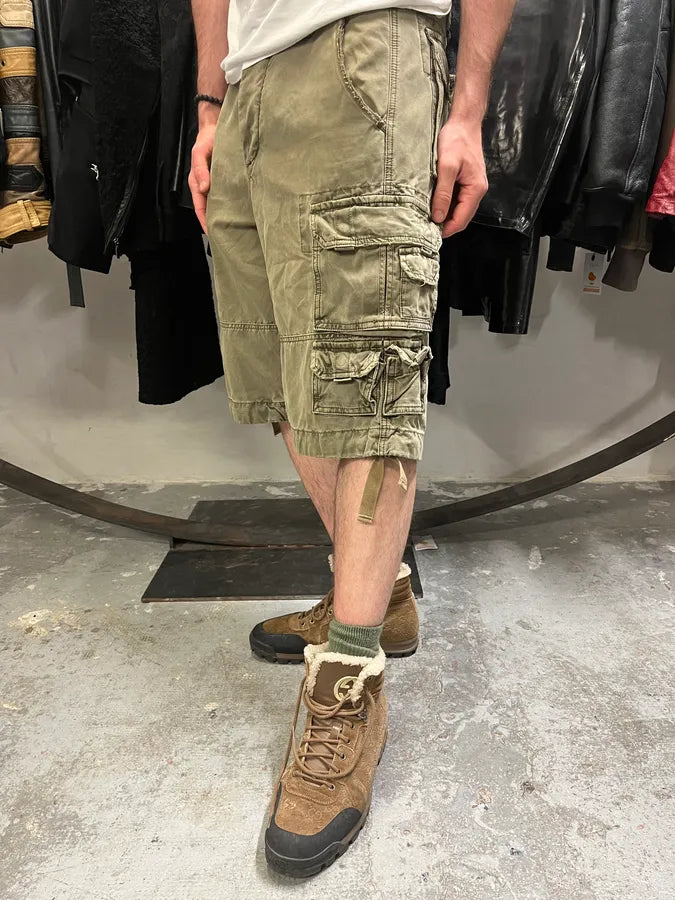 FW2006 Dolce & Gabbana Multi Pockets Olive Cargo Shorts XIEAVsY 2