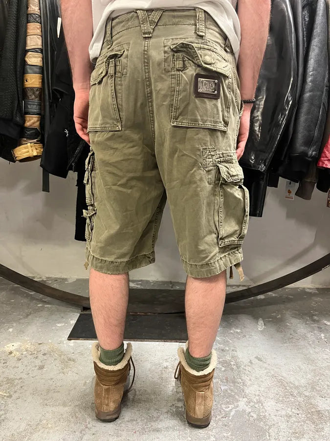 FW2006 Dolce & Gabbana Multi Pockets Olive Cargo Shorts XIEAVsY 3